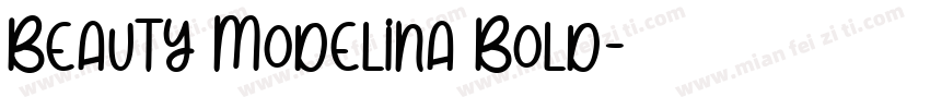 Beauty Modelina Bold字体转换